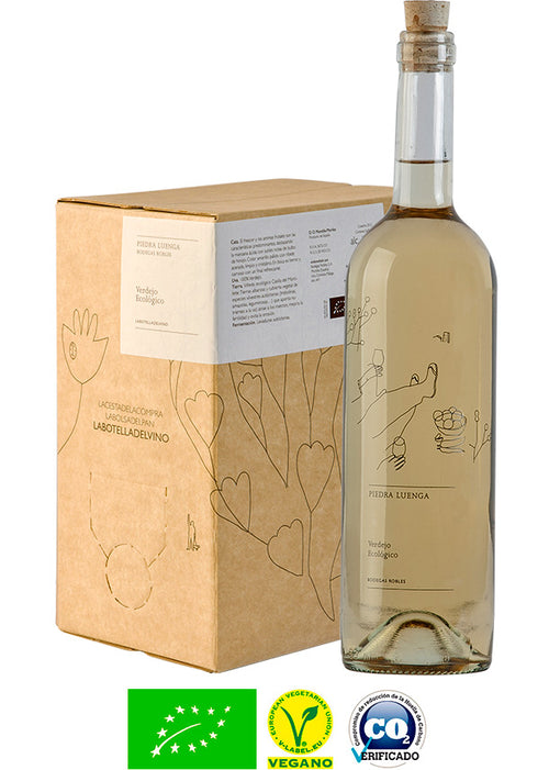 Piedra Luenga Verdejo 5l – Genanvendelig glasflaske